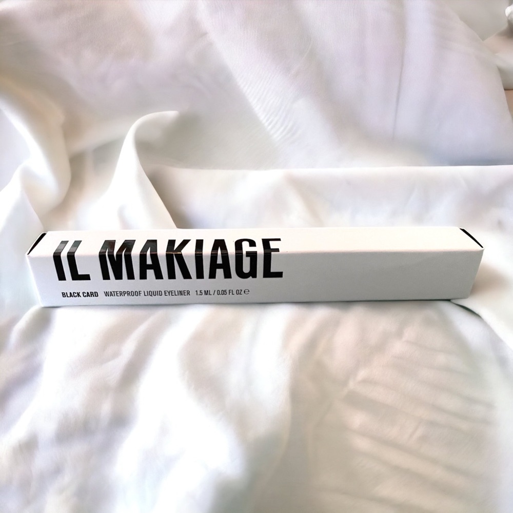 IL MAKIAGE Black Card Waterproof Liquid Eyeliner New in Box 1.5 ml .05 oz